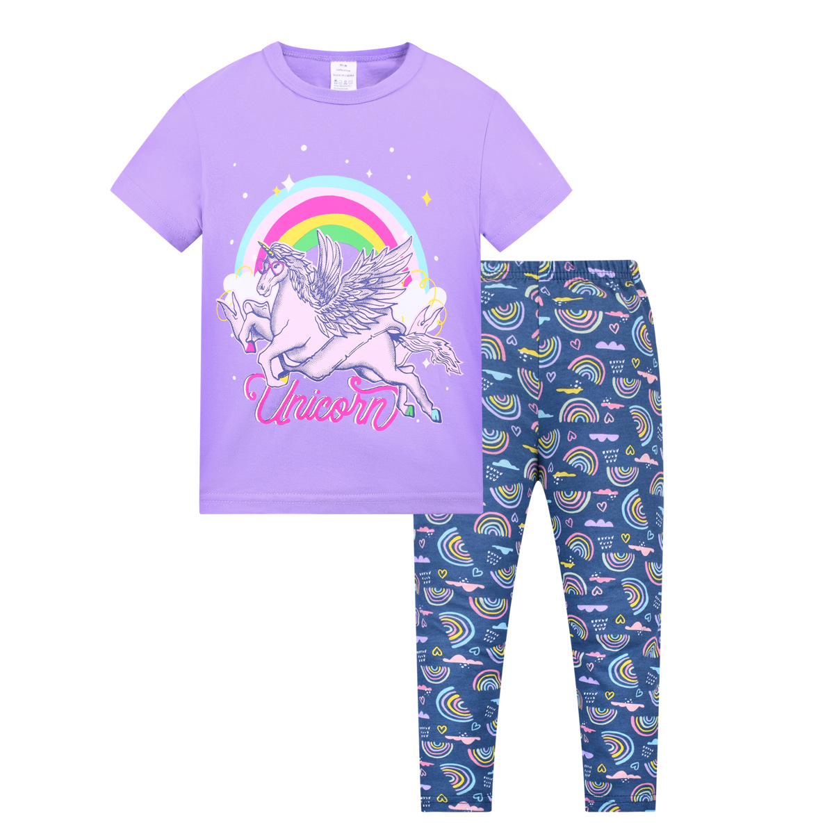 Niños pijamas ropa para niños de comercio exterior al por mayor de Europa y América del verano nuevos niños pijamas traje Niños y Niñas Ropa Para el hogar