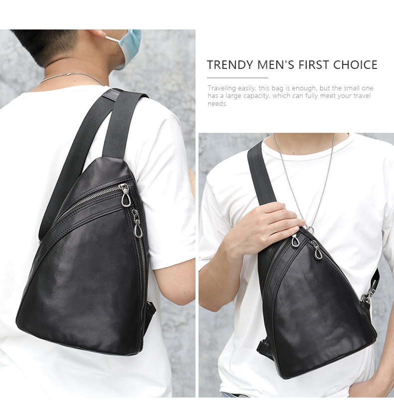 Túi đeo chéo nam đeo ngực da bò lớp đầu 17×5×30,5 cm — 20202 màu đen, 698 màu đen, Cà phê 698, 9011 màu đen chi tiết 21