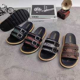 网红凉拖鞋女外穿2025新款夏季厚底欧美博肯日系凉拖鞋沙滩凉拖鞋