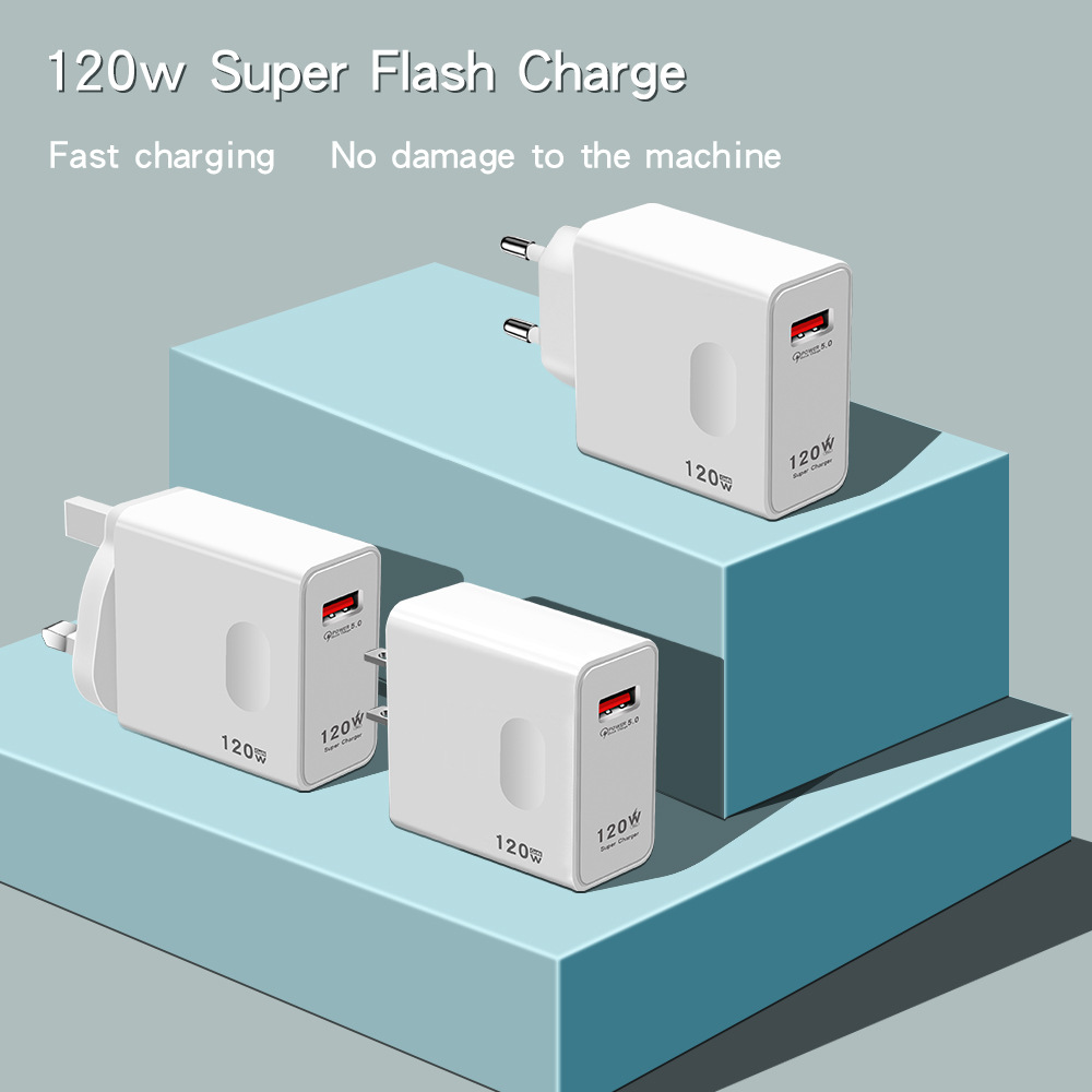 120 W superschnelles Handy-Ladegerät nach britischem Standard, geeignet für Xiaomi Huawei Honor UBS-Ladekopf_voghion.com