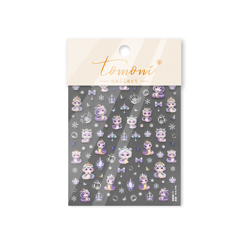 Manicure nuevo tipo de pegatinas delgadas y resistentes japonesas diy pegatinas de uñas para niños Zhao Cai Koi pegatinas auxiliares de manicure