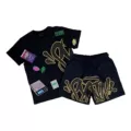 T02 Set [Black with Yellow Print]