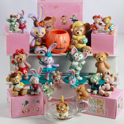 星戴露史黛啦拉兔子達菲小熊公仔玩具模型手辦蛋糕擺件玩偶禮物