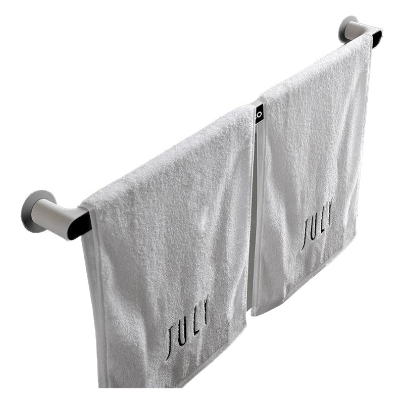 Toallero ponche-libre baño ventosa rack Toalla de baño estante Nordic simple creativo varilla única varilla de almacenamiento