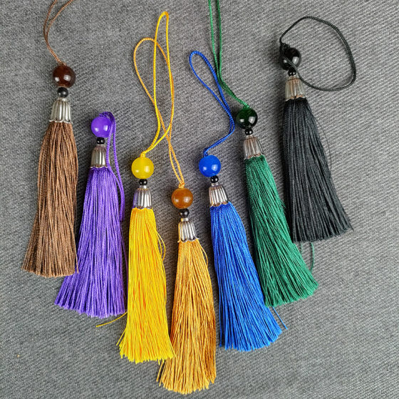 New Hat Small Tassel Ear diy Tassel Ear Chinese Knot Pendant Linglong Pearl Tassel Pendant Factory Outlet