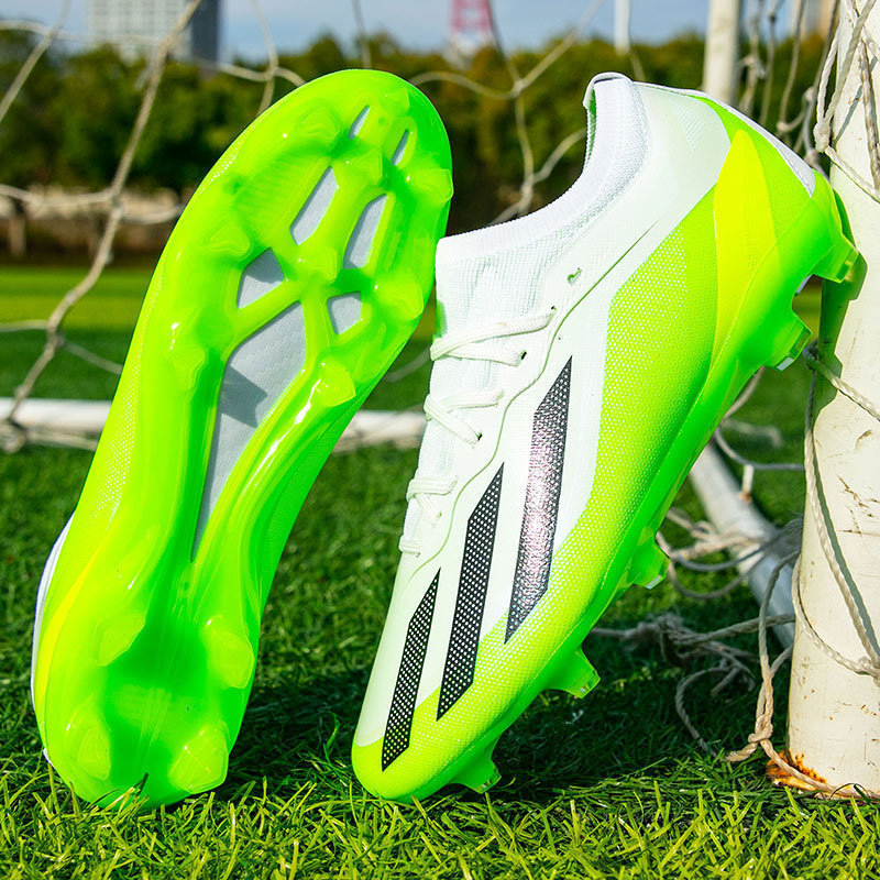 Cross-border Messi X10 Putian zapatos de fútbol hombres de corte bajo entrenamiento de juego de estudiantes AG tachuelas zapatillas de hierba
