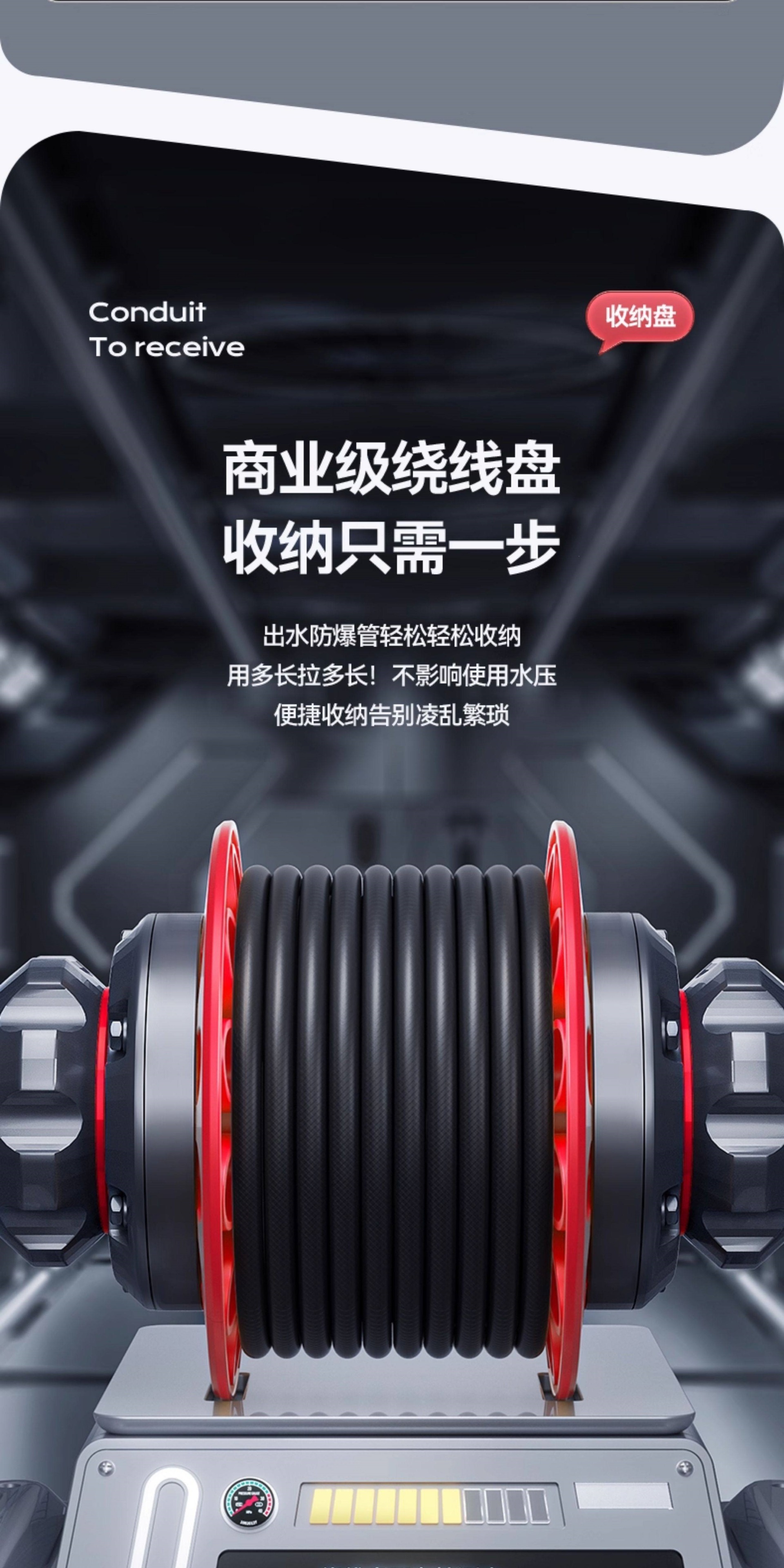 Delixi New Model Car Washing Machine 220V High-Pressure Water Gun for Home Use, High-Power Cleaning Brush Car Washer Pump, Powerful Floor Cleaning Tool