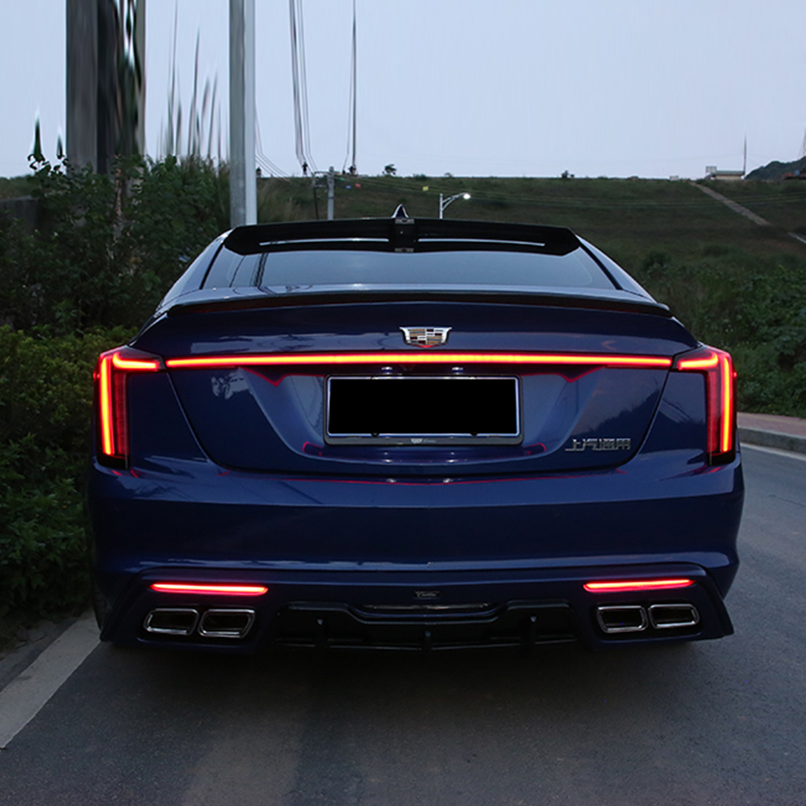 适用于凯迪拉克CT5改装饰后杠灯/贯穿式尾灯ct5后杠灯专用转向灯