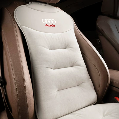 Seat cushion, seat cover: Cushion Seat Cover - flannel-off-white-audi-backrest-1-piece