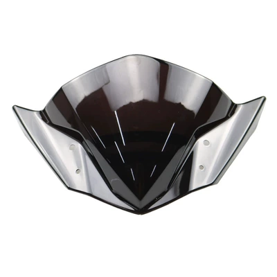 Suitable for Yamaha Fz16 14-16 Modified Motorcycle Front Windshield Windshield Goggles Deflector Cover (Motorcycle front windshield) - smoke-black