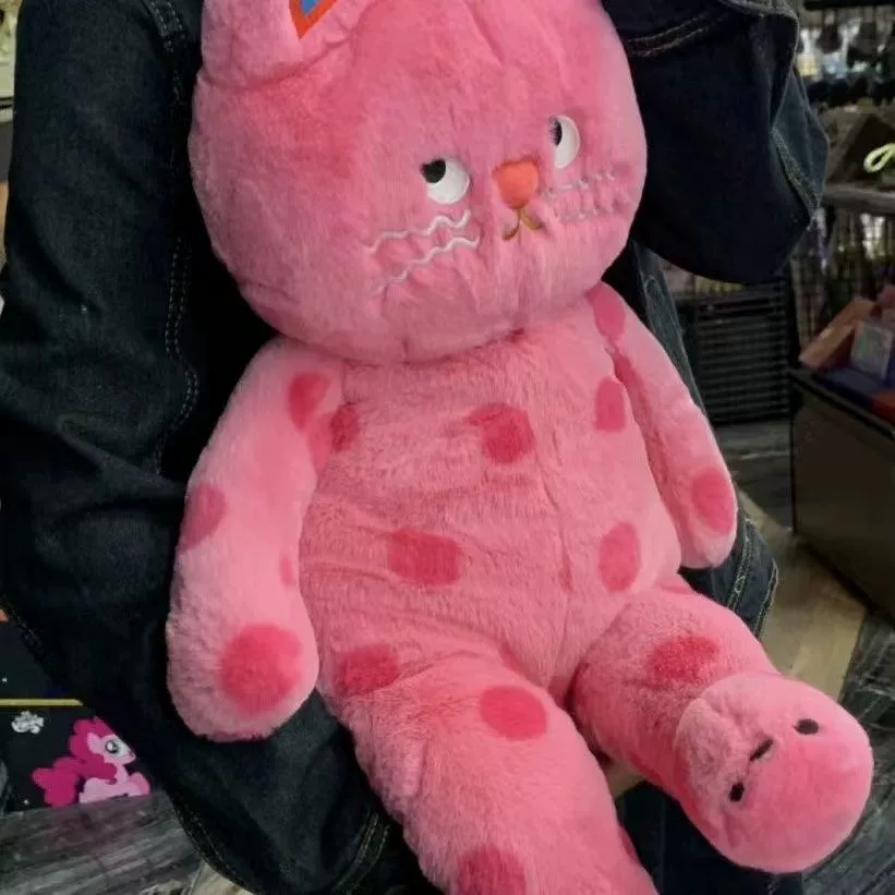 Plush Cat Pillow Doll, Soft Spot Pattern, Gift Sizes 40–120 cm