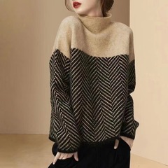 慵懒风厚毛衣法式女装冬款2025新款大码时尚设计感流行针织衫上衣