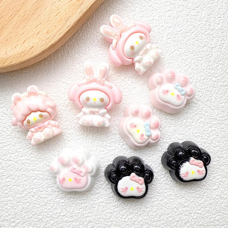 Pink Cartoon Beautiful Cat Claw Resin Accessories Cream Glue DIY Hairpin Headdress Water Cup Keychain Pendant Decoration Pink Cartoon Beautiful Cat Claw Resin Accessories Cream Glue DIY Hairpin Headdress Water Cup Keychain Pendant Decoration