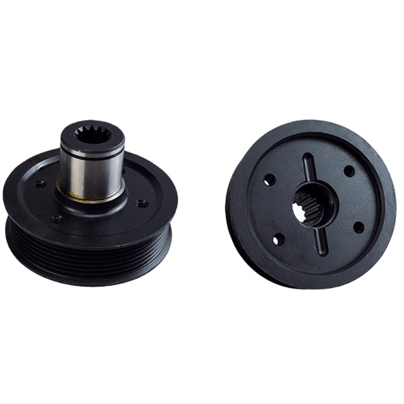 Carrileta elevadora bomba hidráulica bandeja de correa 16211 - 30610 - 71 para Toyota 7FD accesorios de carretilla elevadora brida de ranura múltiple