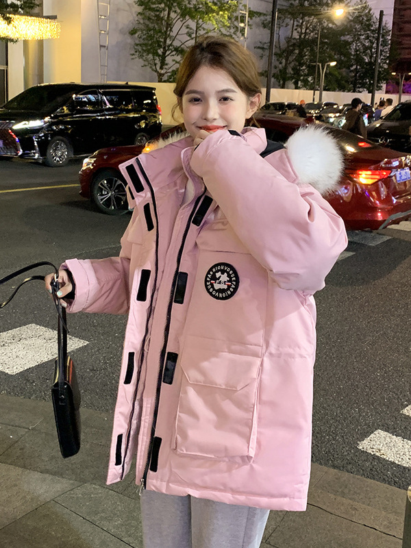欧货外贸2025年冬季新款工装羽绒棉服女毛领棉衣韩版加厚棉袄外套|undefined