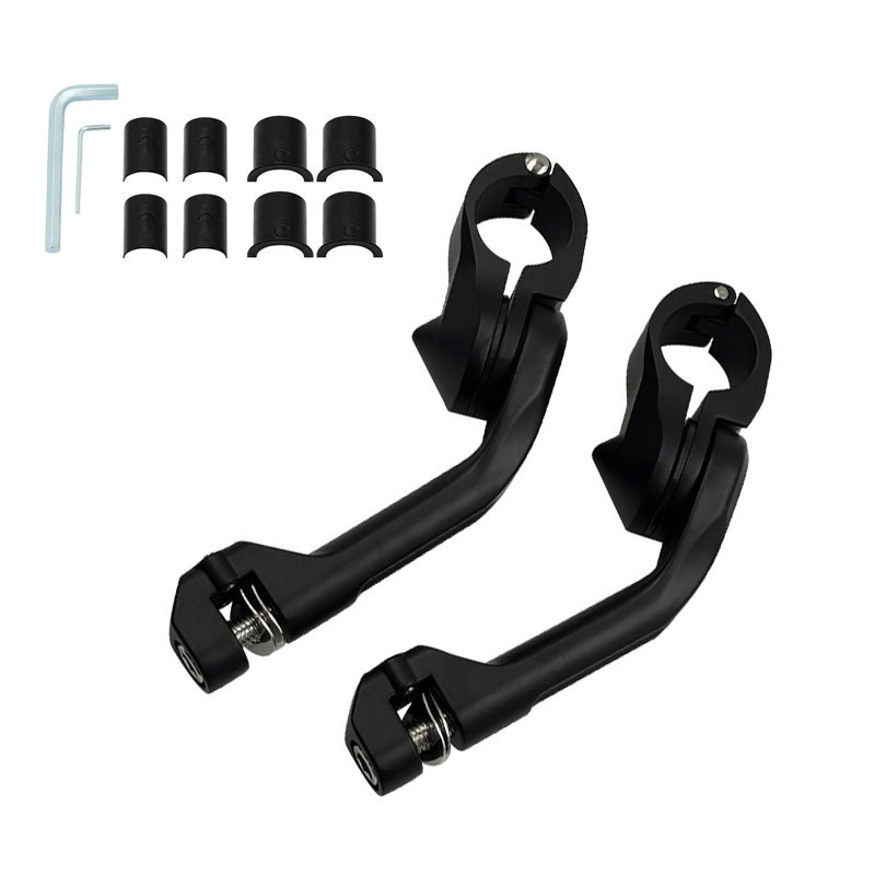 Motorcycle pedals: Ha Lei Footrest for Harley - long-bracket-black
