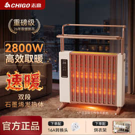 志高对流取暖器家用节能智能语音电暖气宿舍浴室电热油汀取暖神器