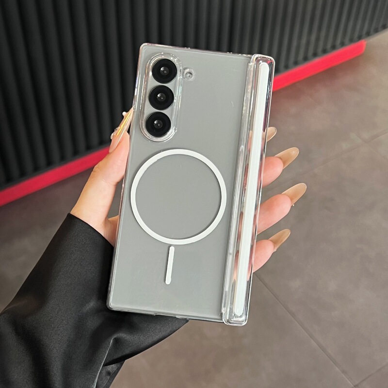 Samsung Z Fold 30% off スタックスクリーン携帯電話ケース Z Flip7 つや消し半透明中央軸磁気 W25 保護カバーに適しています。|undefined
