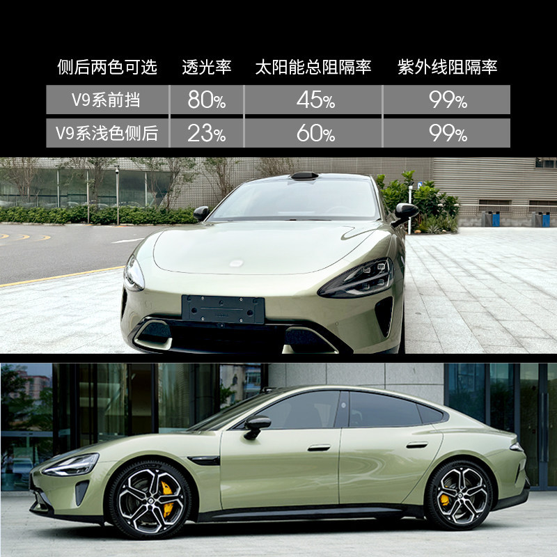 Car Film, Automotive Film, Window Film, Explosion-Proof Film, Sun Protection and Heat Insulation Film, Front Windshield Film, V-Series Full Car Film