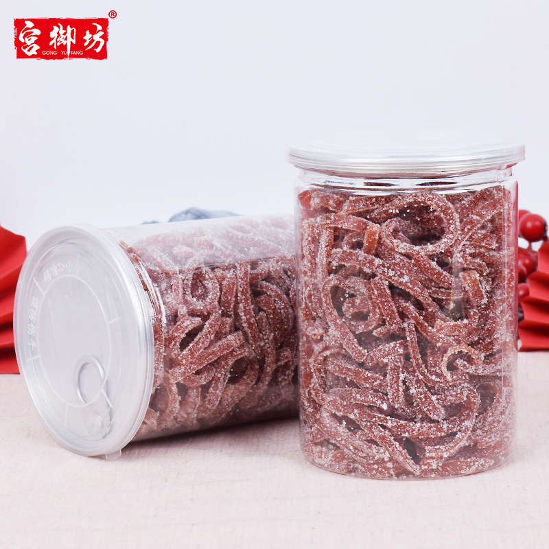 Gongyufang Beijing Specialty Snowflake Hawthorn Fiber Traditional Snack Food Childhood Taste Wholesale Canned 240g