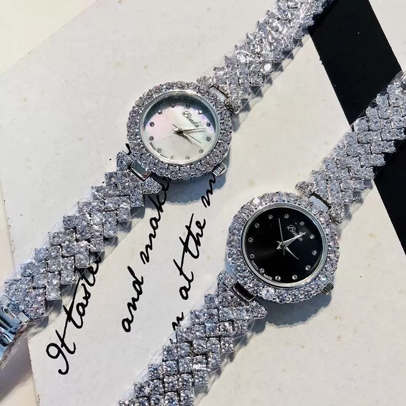 Diamond модные женские часы, водостойкий стальной ремень, браслет, инкрустирован драгоценностями, светлая роскошь стиль