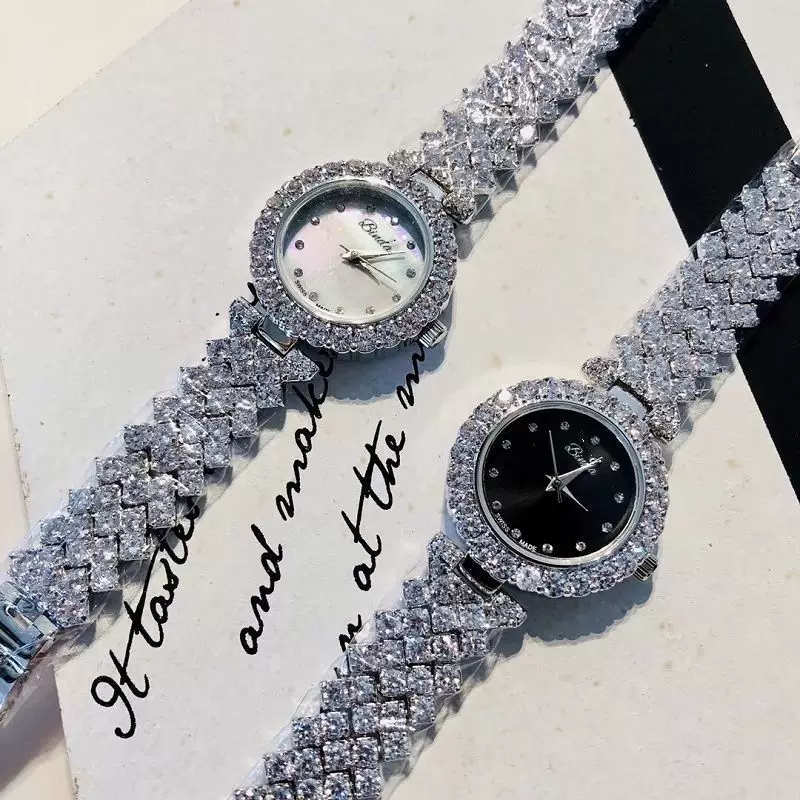 Diamond модные женские часы, водостойкий стальной ремень, браслет, инкрустирован драгоценностями, светлая роскошь стиль