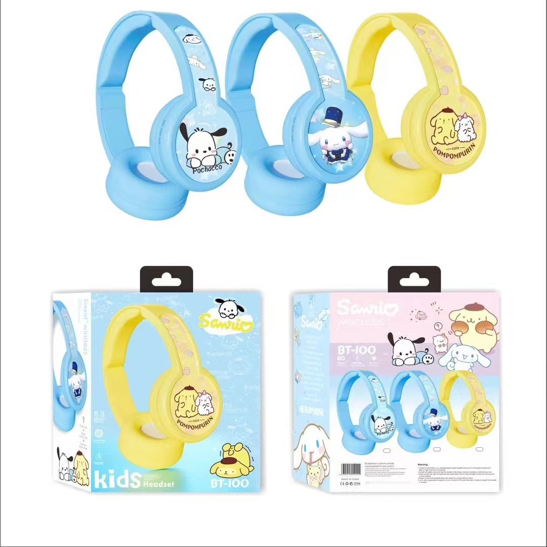 thumbnail image 3 of Kurome Auriculares inalámbricos con Bluetooth Melody, auriculares estéreo para perro con orejas grandes, ordenador, teléfono móvil, música, 3 of 5