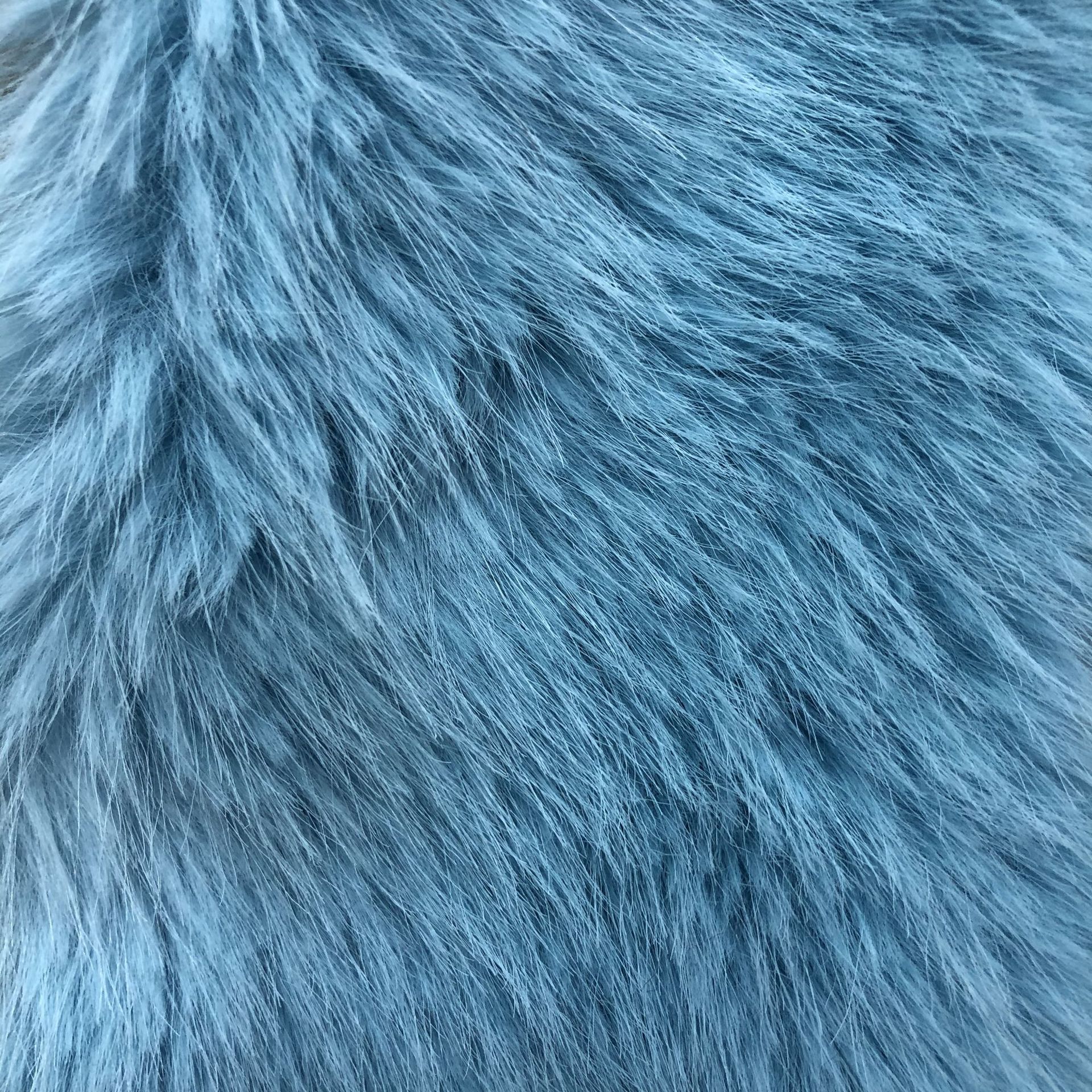 Filamento dorado de peluche largo seco pelo de zorro alto y bajo pelo de visón agudo abrigo abrigo de mujer tela de piel