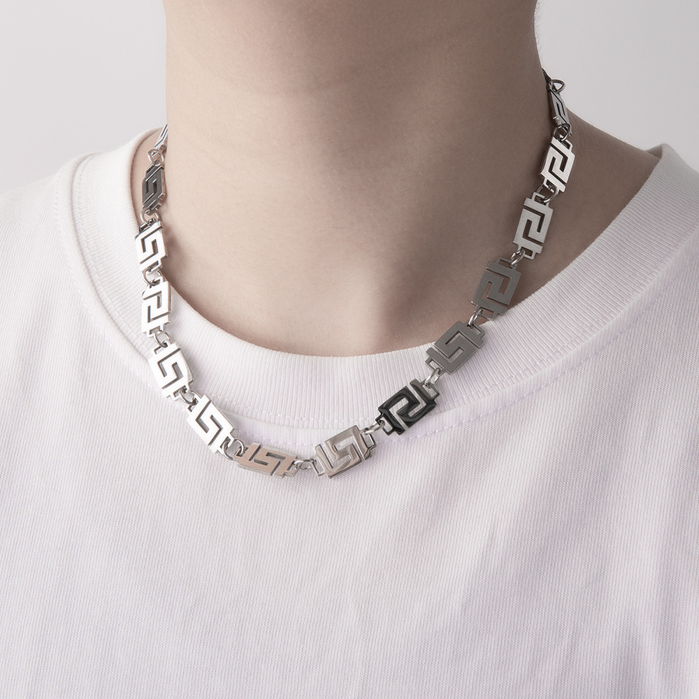 Fashion Geometric Titanium Steel Plating Necklace 1 Piece
