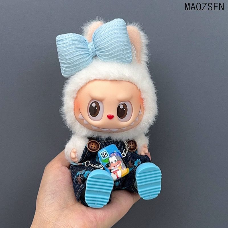 新品娃衣坐坐派对玩偶一二三代可爱背带裤发饰套装毛绒公仔衣服|undefined
