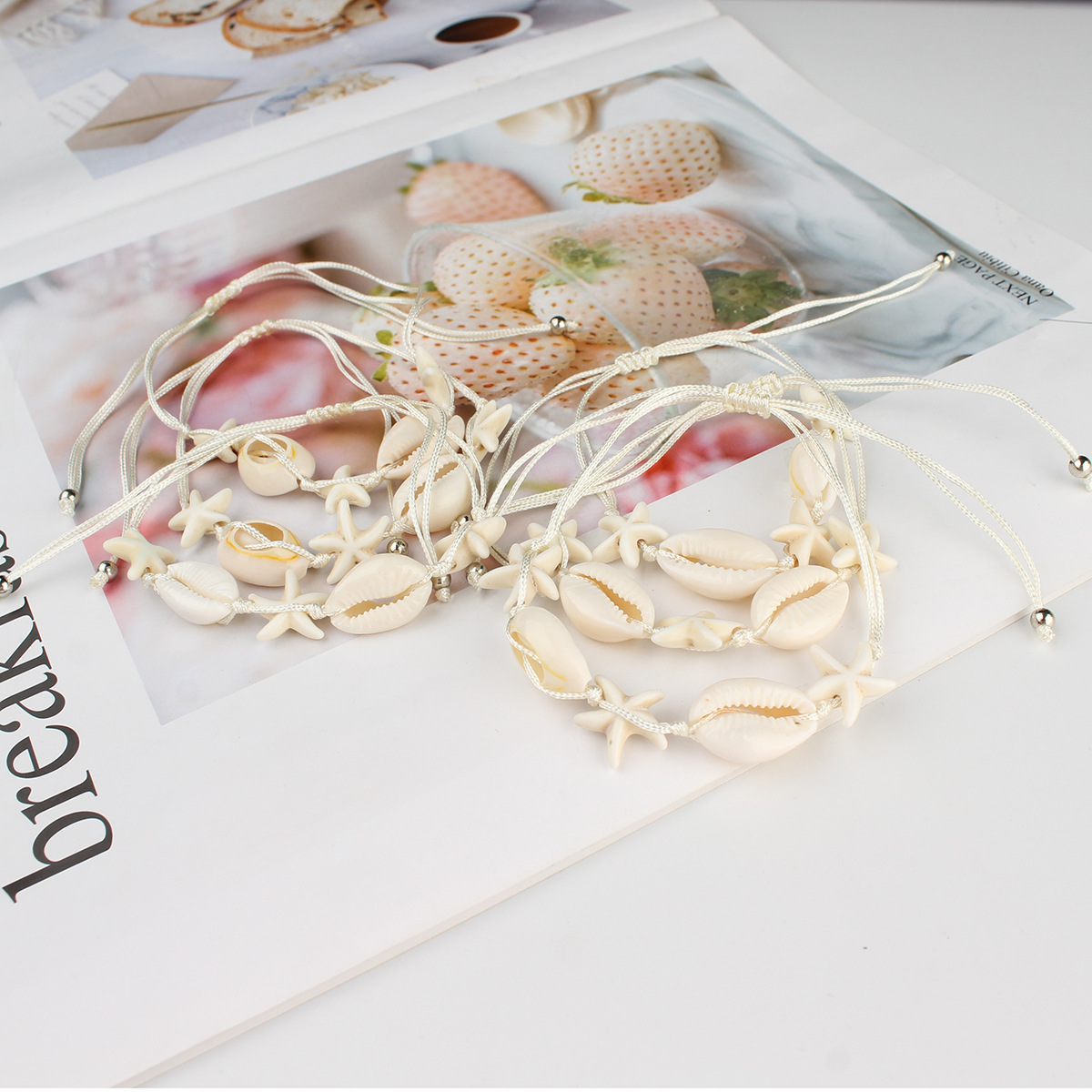 56g Weight Drawstring Bracelets Classification Polyester Chain Material Cord String Chain Type 1 Set Quantity Holiday, Beach Occasion cord Material Geometric Pattern All Seasons Season Women's Gender Marine Style, Beach Style Marine Style Beach Geometric Cord Cord String String Bracelets Wholesale 6