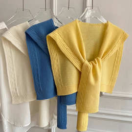 针织小披肩女外搭2025新款配裙子高档秋冬季薄款护颈搭肩时尚洋气
