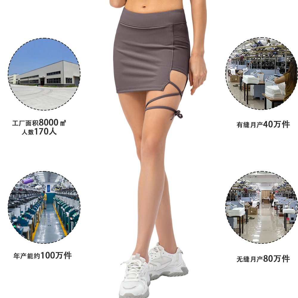 Nuevas mujeres primavera y verano tenis apertado vestido correa correa correa vestido de golf acondicionamiento vestido corto