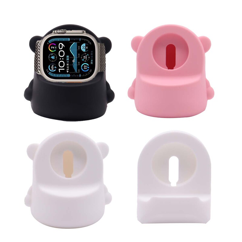 适用appleiwatch无线充电支架苹果手表充电底座硅胶磁吸充电支架|undefined