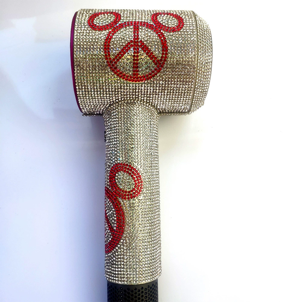 Филейная наклейка к фену Crystal Sticker ( Dyson-подобный ) Полное покрытие Diamond Rhinestone кожа, многоцветные варианты