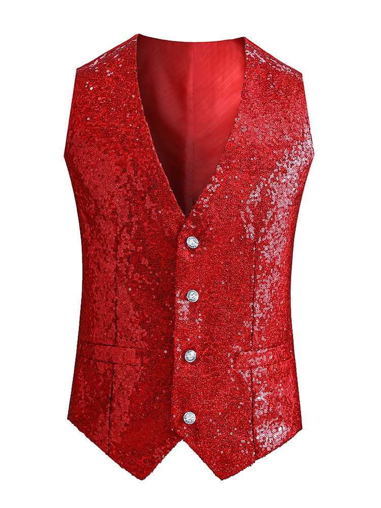 High-density small sequins [red]