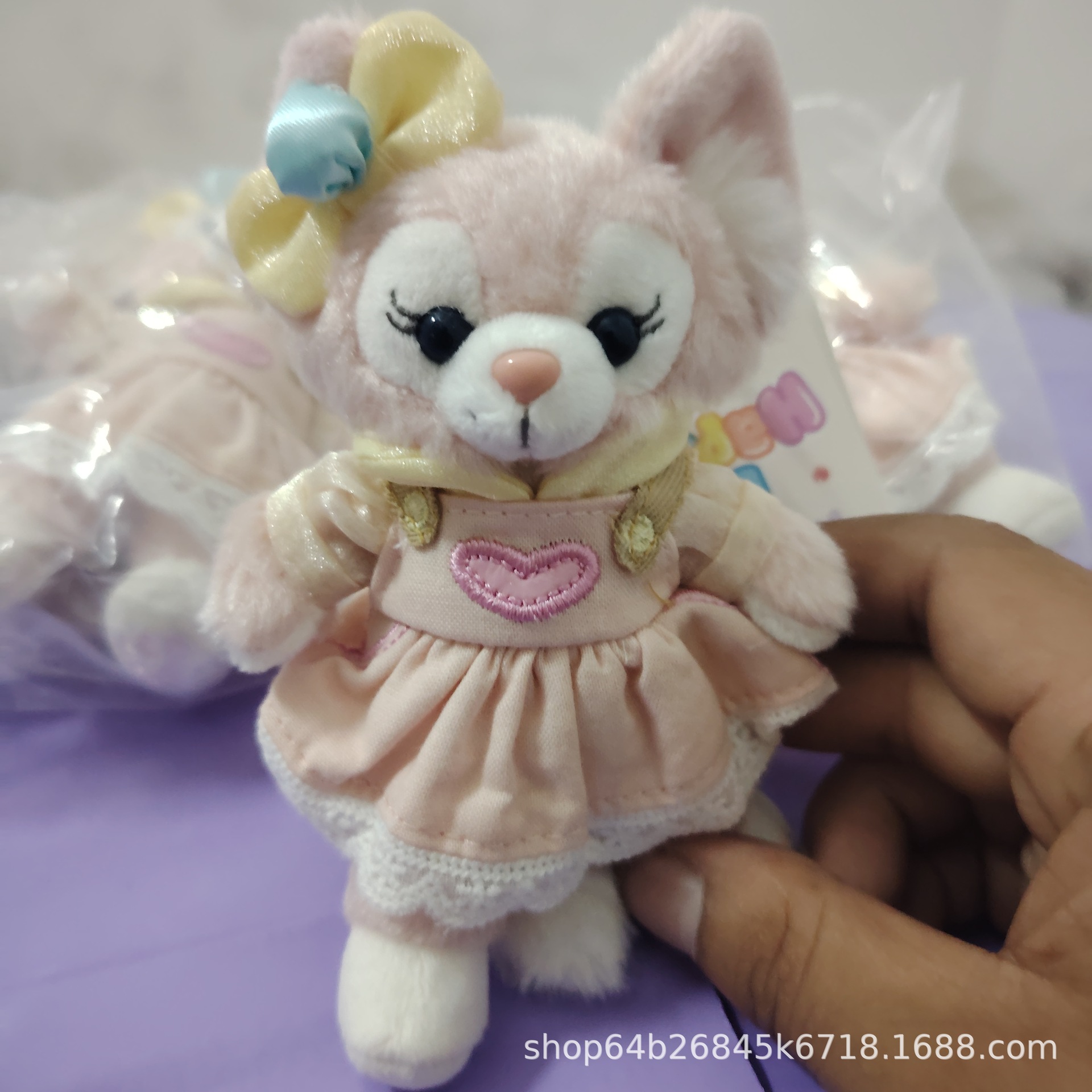 史黛拉兔子厨师狗达菲雪玫莉小熊泡泡玲娜贝儿毛绒公仔挂件挂饰