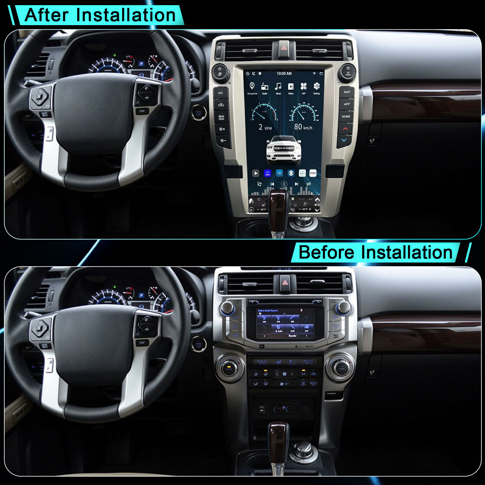 Toyot 4Runner 2009-2024 car audio and video intelligent navigator car GPS