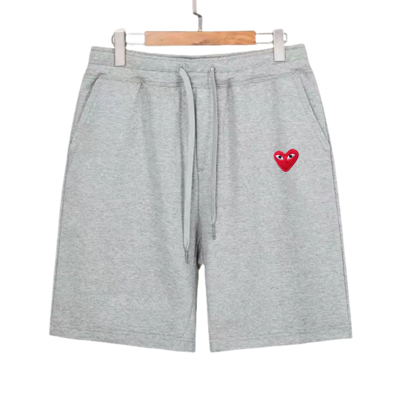 코튼 반바지 - 그레이 - 레드 아이즈