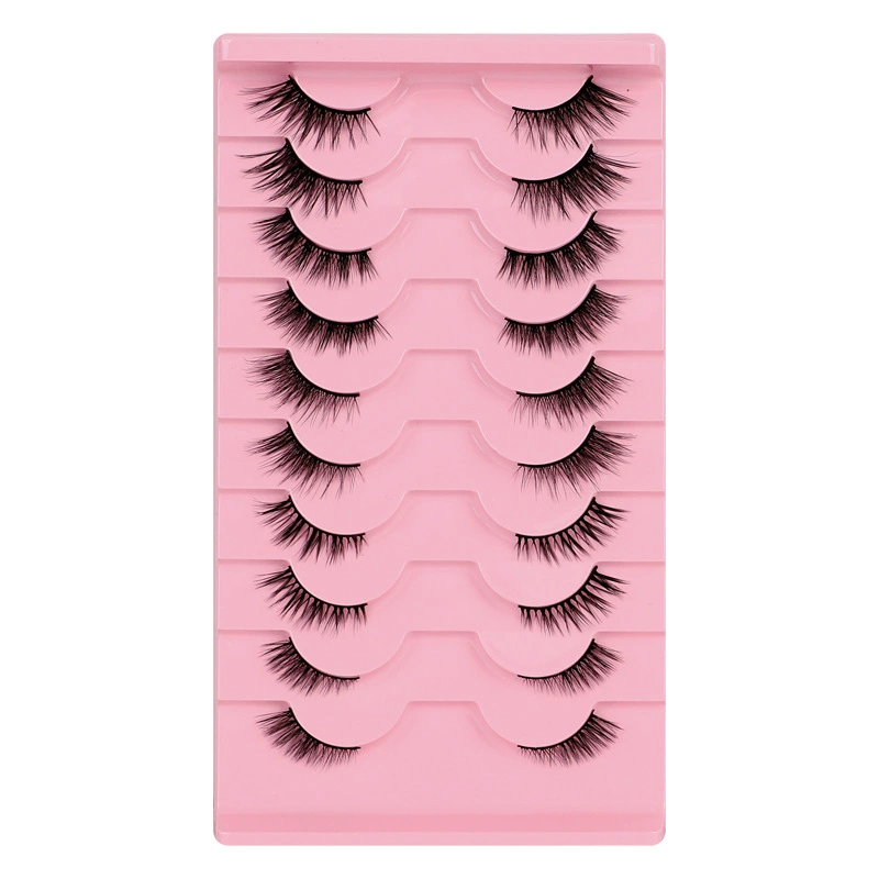 Фальшивые ресницы 3D Cat-Eye, европейский стиль, 10 пар многоразовые