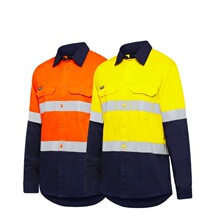 U 30919 Reflective Striped Work Shirt �������������� ��