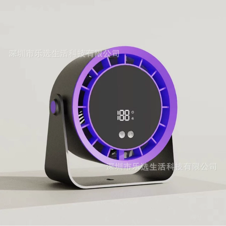 Настольный маленький вентилятор 2025, USB, для общежития и офиса, заряжаемый, кондиционирующий воздух, циркуляция, бесшумный, настенный вариант