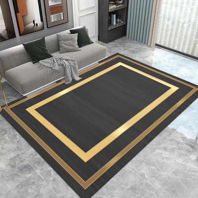 Alfombra nórdica geométrica para sala de estar, de gran superficie y cobertura completa, alfombra para dormitorio junto a la cama, alfombra resistente al desgaste para mesa de centro y sofá, para uso doméstico.