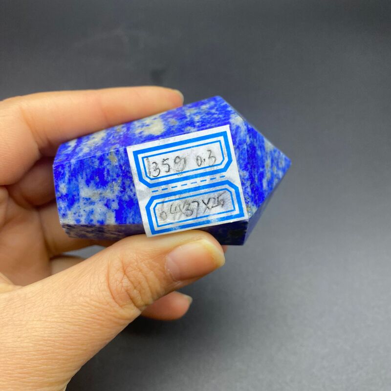 天然青金石柱子水晶摆件雕刻件桌面摆件手工雕刻件装饰直 买一送一 图 19