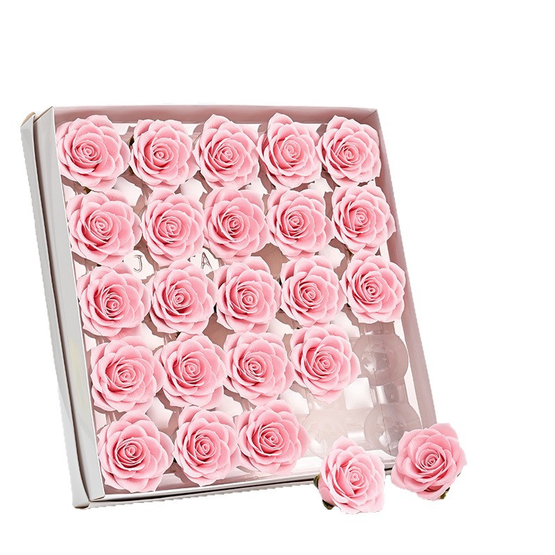 Flor de jabón orgullo siete capas de rosas florista diy caja de regalo ramo de flores materiales de embalaje de flores de jabón eterno