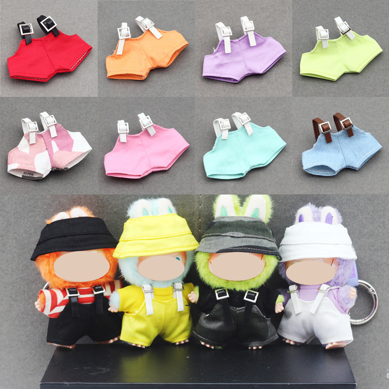 4.0 Heart Code Blind Box Pendant Baby Clothes Suitable for 4Th Generation Labu Doll Doll Suspenders Pants Clothes Accessories