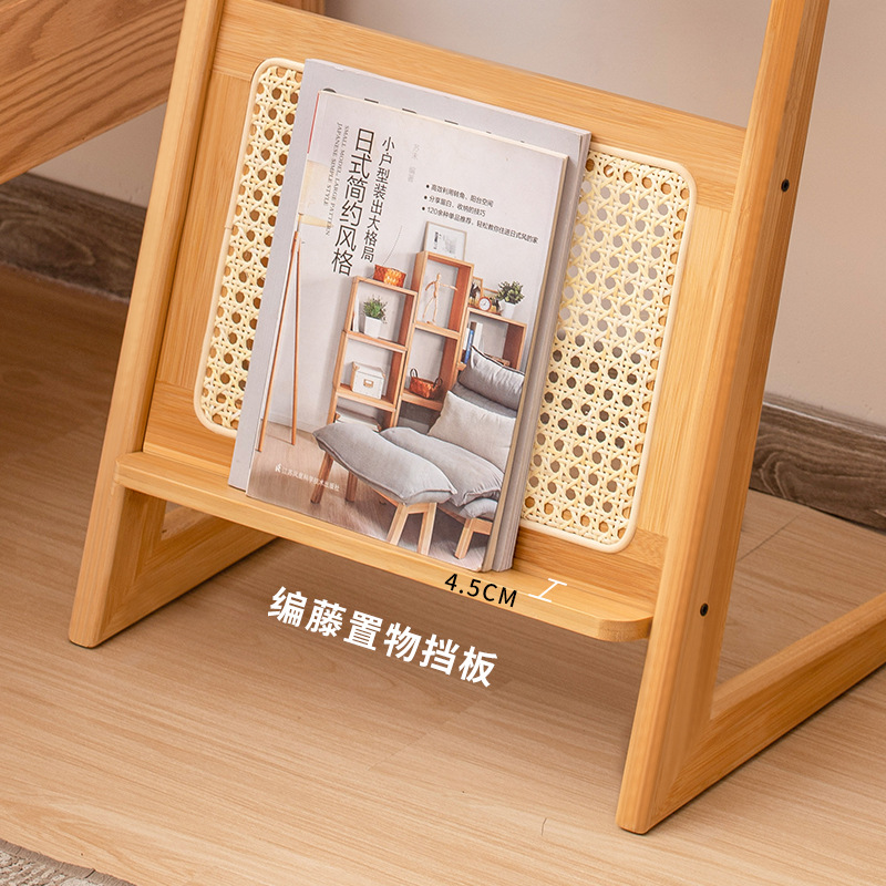 Sala de estar sofá mesa auxiliar media y antigua mesa auxiliar pequeña mesa de té vidrio templado mesita de noche mesa auxiliar ratán japonés pequeña mesa de té mesa de esquina