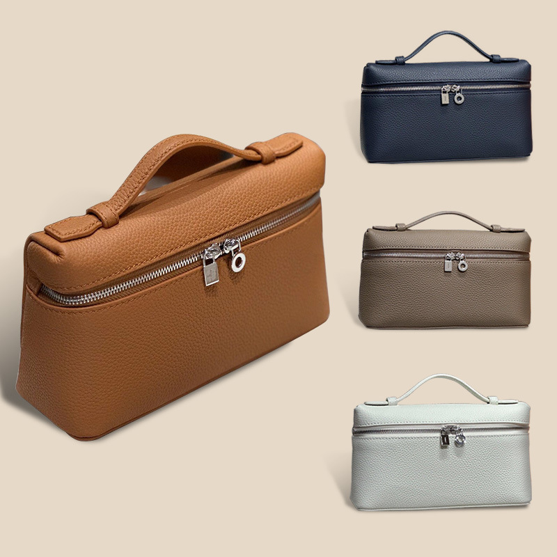 2024 New Lunch Box Bag Fashionable All-match Shoulder Bag Women's Top Layer Cowhide Crossbody Bag Business Commuter Hand-held Bag 2024 New Lunch Box Bag Fashionable All-match Shoulder Bag Women's Top Layer Cowhide Crossbody Bag Business Commuter Hand-held Bag