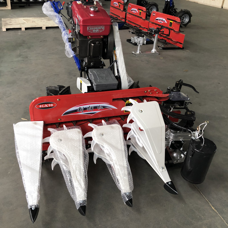 西藏青稞割捆机 手推式柴油收割打捆机 燕麦小麦收割机