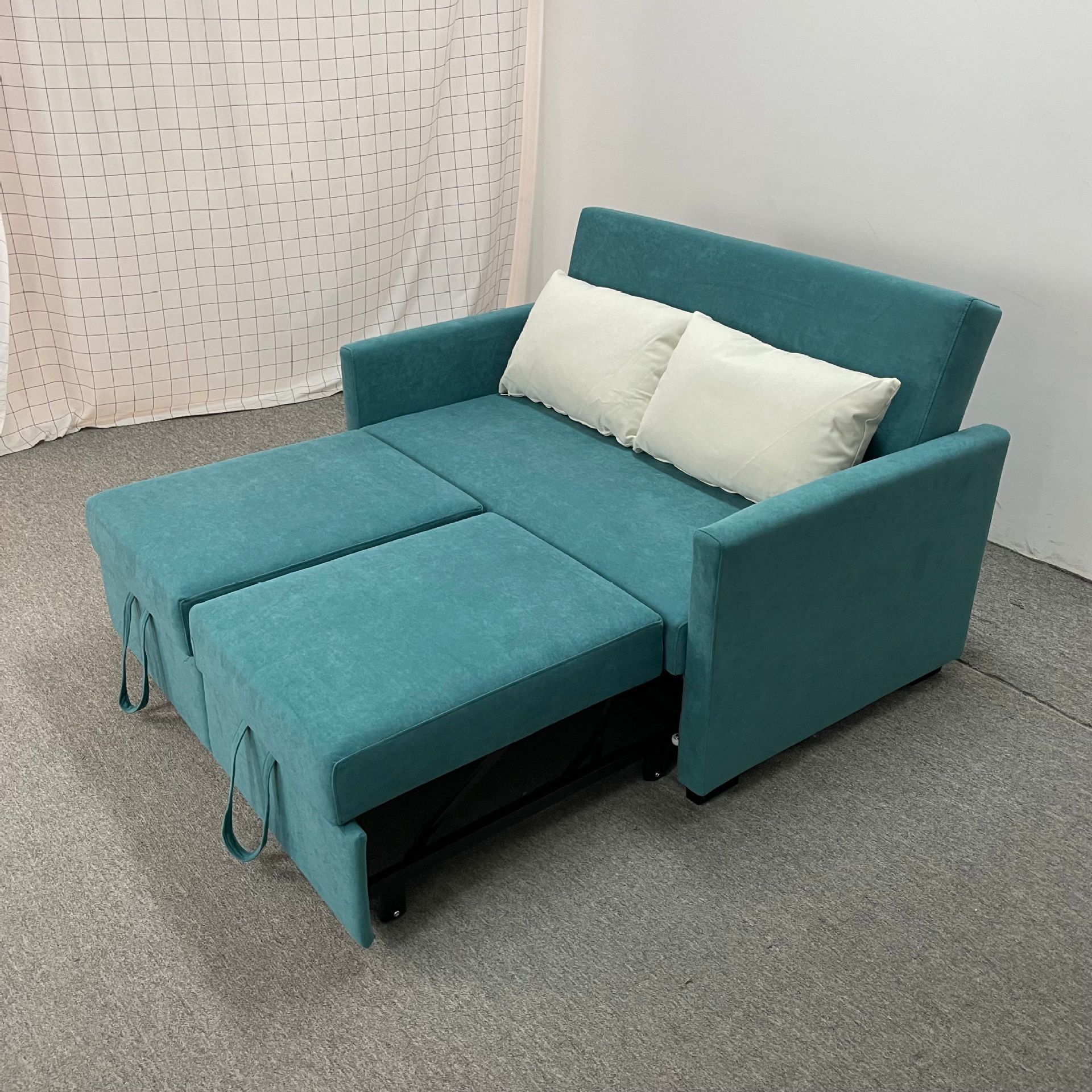 Sofá cama de seda multifuncional de tecnología de casa pequeña anti-gato agarración apartamento de sala de estar plegable peinado